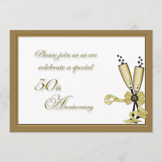 Einladung zum 50-jährigen Champagner