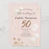 Einladung zum 50-jährigen Geburtstag (Vorne/Hinten)