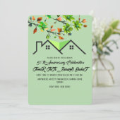 Einladung zum 50-jährigen Jubiläum, Grüne Wedding (Stehend Vorderseite)