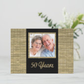 Einladung zum 50-jährigen Jubiläum mit Foto Beilag (Stehend Vorderseite)