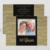 Einladung zum 50-jährigen Jubiläum mit Foto Beilag (Vorne/Hinten)