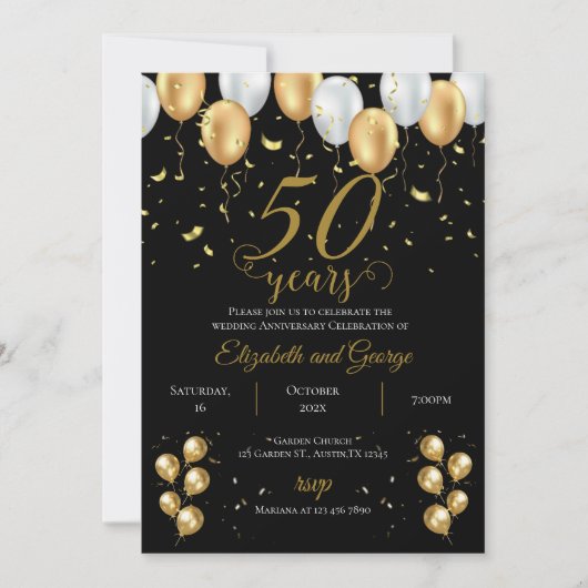 Einladung zum 50. Jubiläum (Vorderseite)