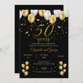 Einladung zum 50. Jubiläum (Vorne/Hinten)