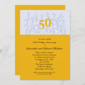 Einladung zum 50. Jubiläum der Goldhochzeit (Vorne/Hinten)