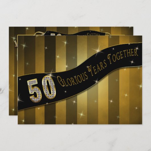 Einladung zum 50. Jubiläum - Glorreiche Jahre (Vorne/Hinten)