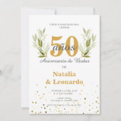 Einladung zum 50. Jubiläum in Spanisch (Vorderseite)