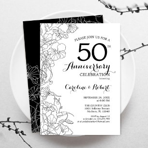 Einladung zum 50. Jubiläum - Schwarz Weiße Flora