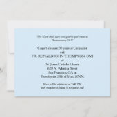 Einladung zum 50. Ordination Jahrespriester, Orn (Rückseite)