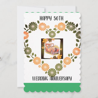 Einladung zum 50. Vintagen Hochzeitstag