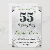 Einladung zum 55. Geburtstag (Vorderseite)