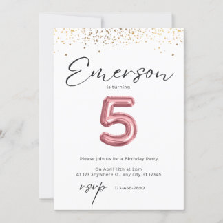 Einladung zum 5. Geburtstag