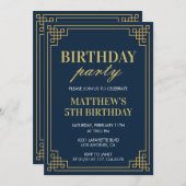 Einladung zum 5. Geburtstag Geburtstagsparty (Vorne/Hinten)