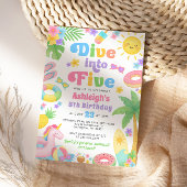 Einladung zum 5. Geburtstag im Sommer - Tauchen in