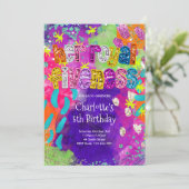 Einladung zum 5. Geburtstag - Royal Fiveness (Stehend Vorderseite)