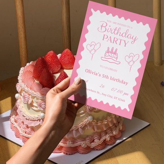 Einladung zum 5. Geburtstag: Sparkle & Fun