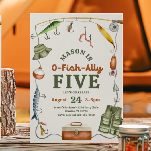 Einladung zum 5. Geburtstag von Fischen