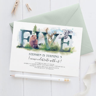 Einladung zum 5. Geburtstag von Holz