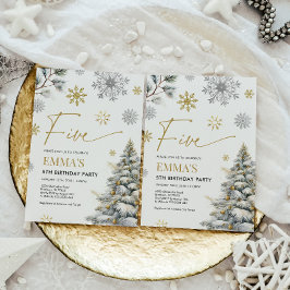 Einladung zum 5. Geburtstag, Winter 5 Geburtstag