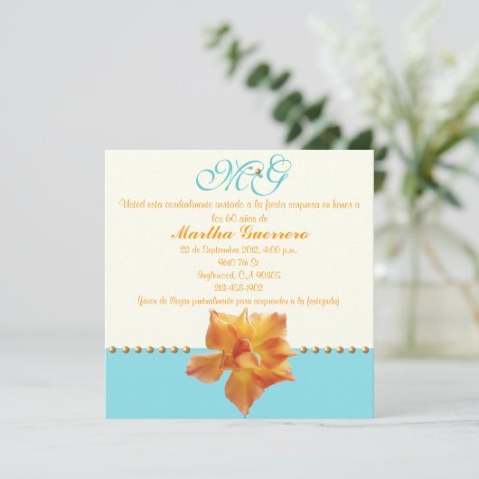 Einladung zum 60. Geburtstag (Stehend Vorderseite)