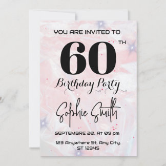 Einladung zum 60. Geburtstag