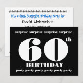 Einladung zum 60. Geburtstag (Vorne/Hinten)