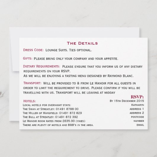 Einladung zum 60. Geburtstag (Rückseite)