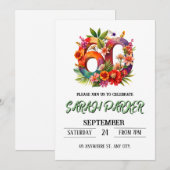 Einladung zum 60. Geburtstag (Vorne/Hinten)