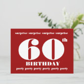 Einladung zum 60. Geburtstag (Stehend Vorderseite)