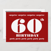 Einladung zum 60. Geburtstag (Vorne/Hinten)