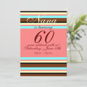 Einladung zum 60. Geburtstag (Stehend Vorderseite)