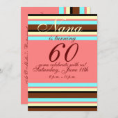 Einladung zum 60. Geburtstag (Vorne/Hinten)