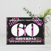 Einladung zum 60. Geburtstag (Stehend Vorderseite)