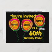 Einladung zum 60. Geburtstag (Vorne/Hinten)