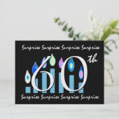 Einladung zum 60. Geburtstag (Stehend Vorderseite)