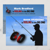 Einladung zum 60. Geburtstag - Angeln, Eintauchen (Vorne/Hinten)