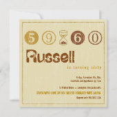 Einladung zum 60. Geburtstag - Anpassen (Vorderseite)