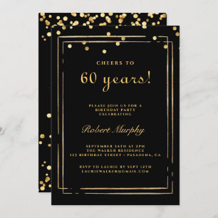 Einladung zum 60. Geburtstag, bis 60 Jahre