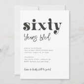Einladung zum 60. Geburtstag | Foto 60. Geburtstag (Vorderseite)