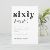 Einladung zum 60. Geburtstag | Foto 60. Geburtstag (Stehend Vorderseite)
