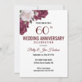 Einladung zum 60. Hochzeitstag (Vorderseite)