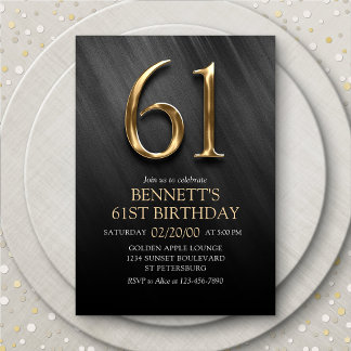 Einladung zum 61. Geburtstag