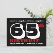 Einladung zum 65. Geburtstag (Stehend Vorderseite)