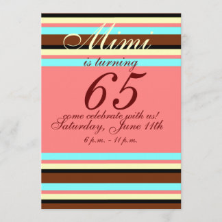 Einladung zum 65. Geburtstag
