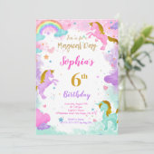 Einladung zum 6. Geburtstag (Stehend Vorderseite)