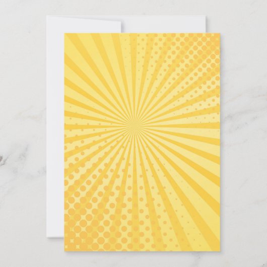 Einladung zum 6. Geburtstag des Superhelden (Rückseite)