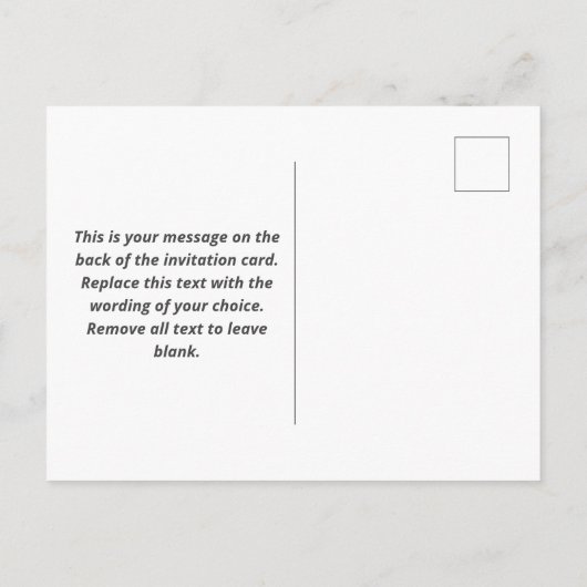 Einladung zum 6. Geburtstag eines Kindes (Rückseite)