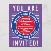 Einladung zum 6. Geburtstag eines Kindes (Vorderseite)