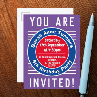 Einladung zum 6. Geburtstag eines Kindes