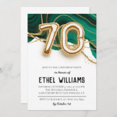 Einladung zum 70. Geburtstag (Vorne/Hinten)