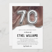 Einladung zum 70. Geburtstag (Vorne/Hinten)